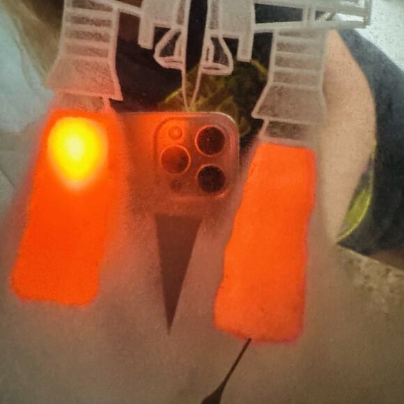 RARE 13' Light Up Space Shuttle Mirror Clock Wall Art WORKS NASA Flicker Lamp - Picture 6 of 12